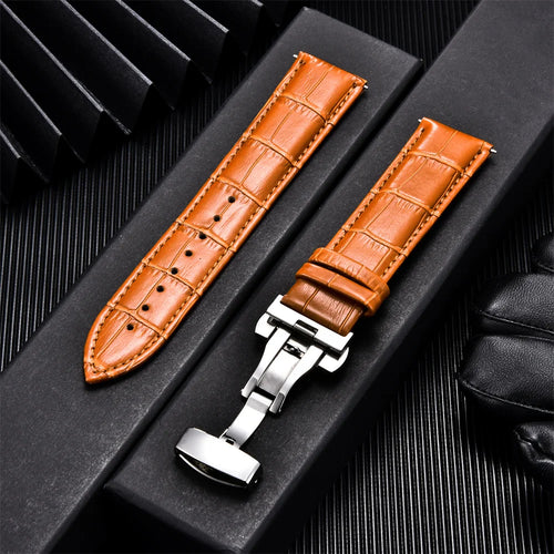Calfskin Leather Watch Band