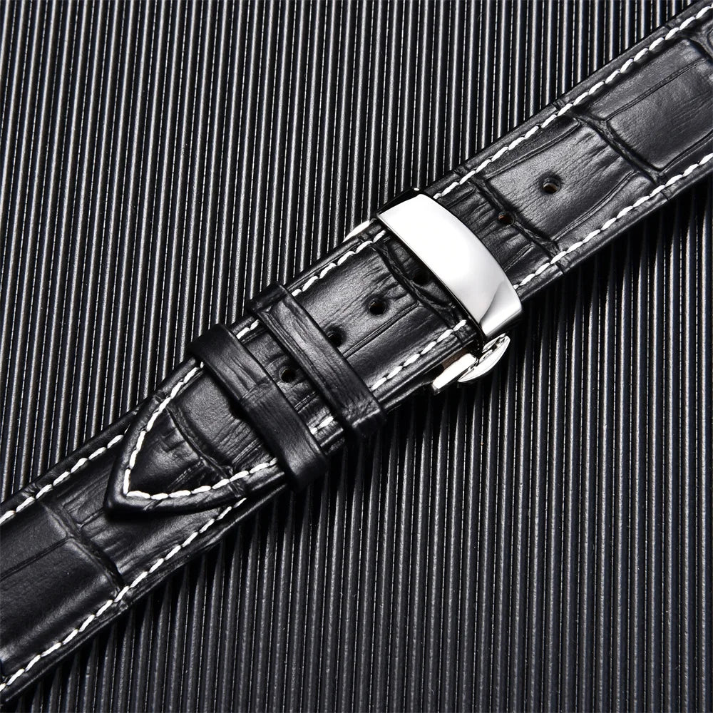Calfskin Leather Watch Band