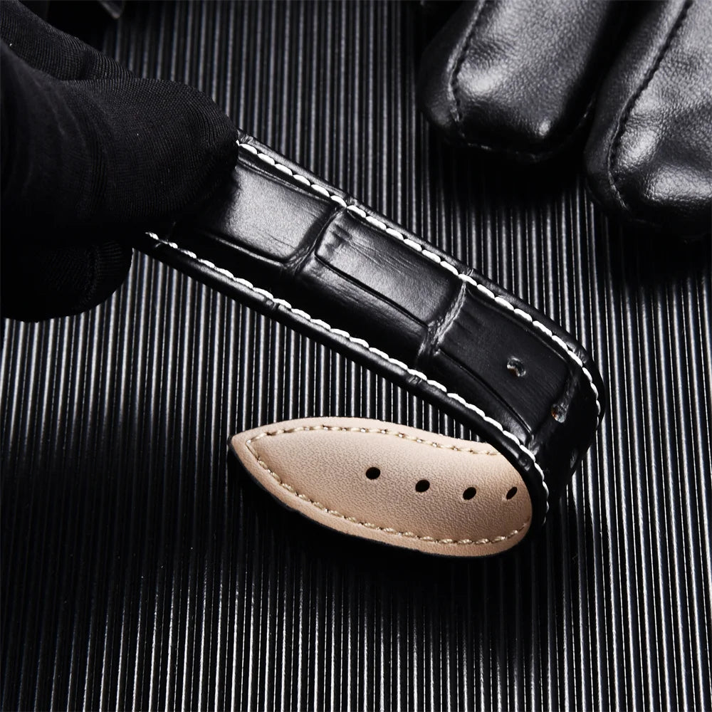 Calfskin Leather Watch Band